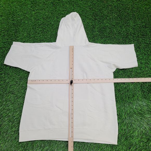 Vintage 80s Champion Hoodie Womens XL 22x24 White NCACC USA - Picture 3 of 16